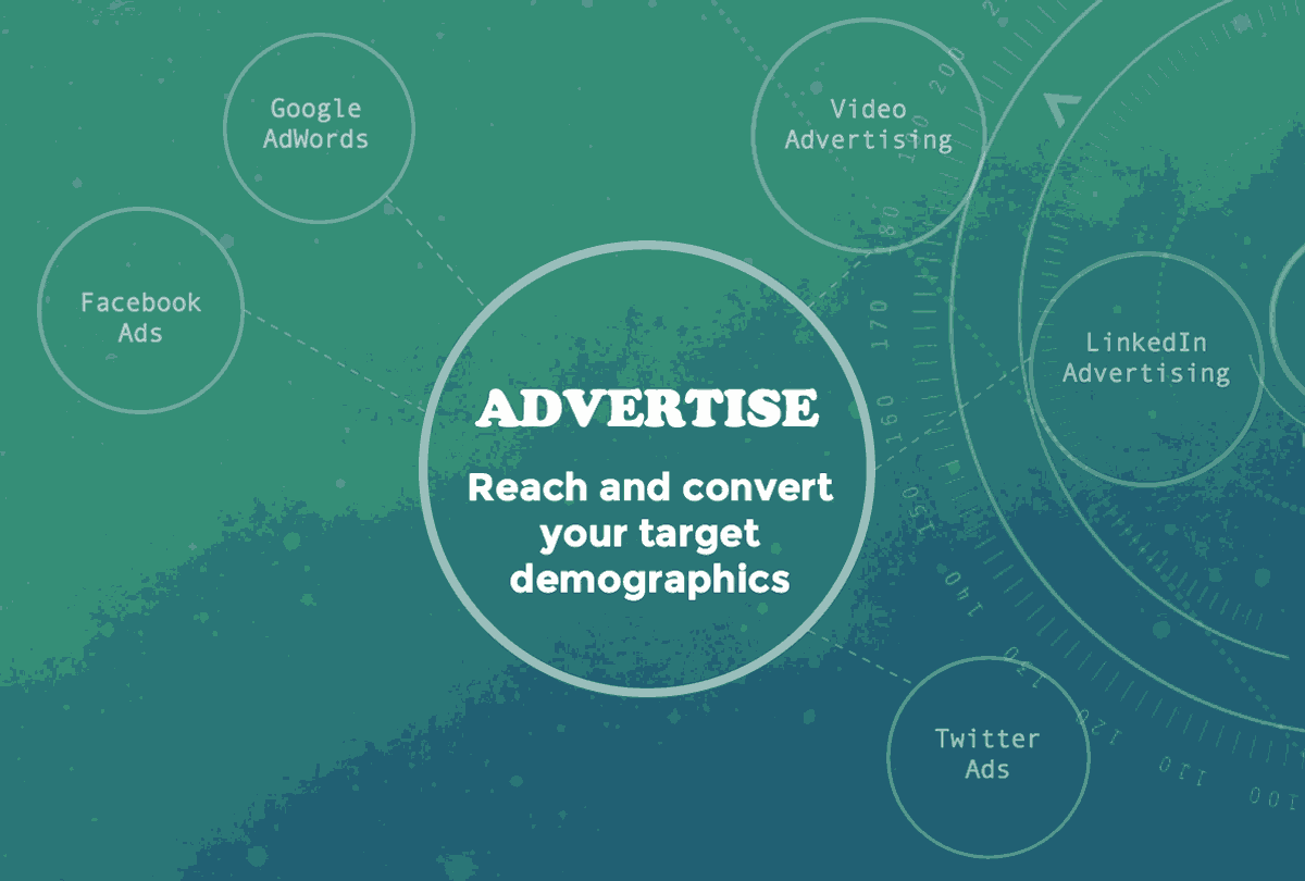 ADVERTISE - Reach and convert your target demographics